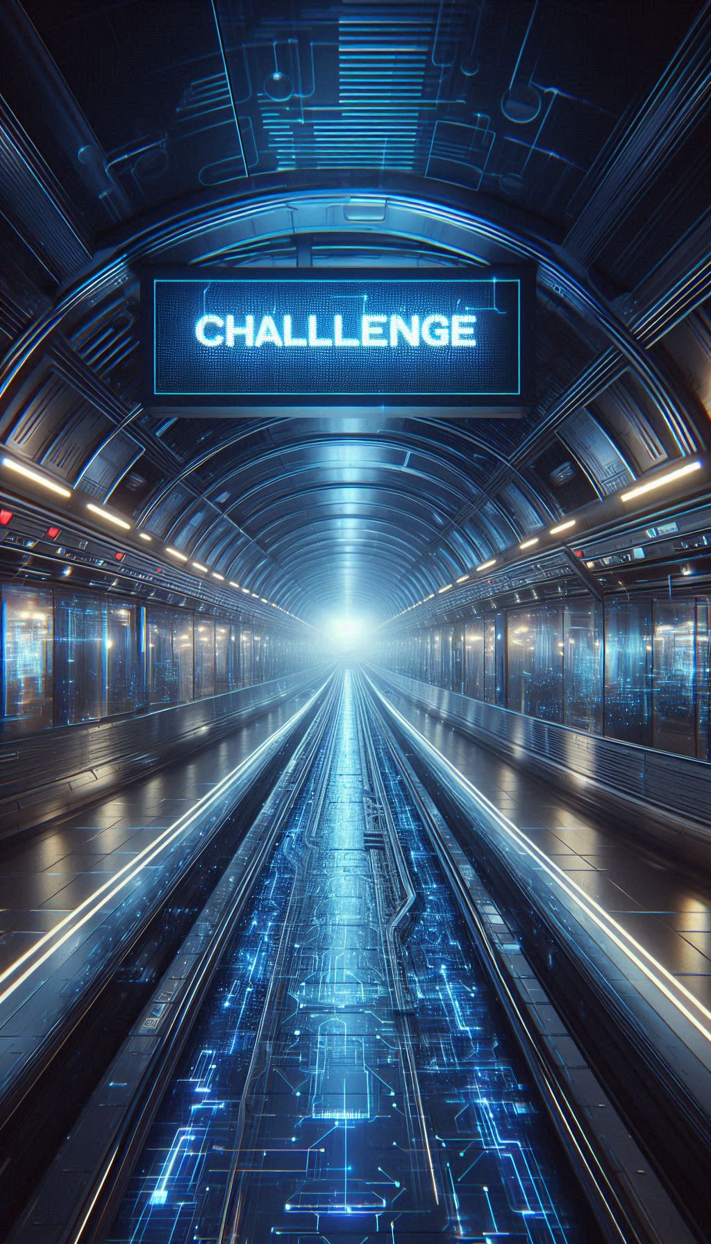 Tunnel metro avec une lumière au bout qui représente de nouveaux défis, challenges