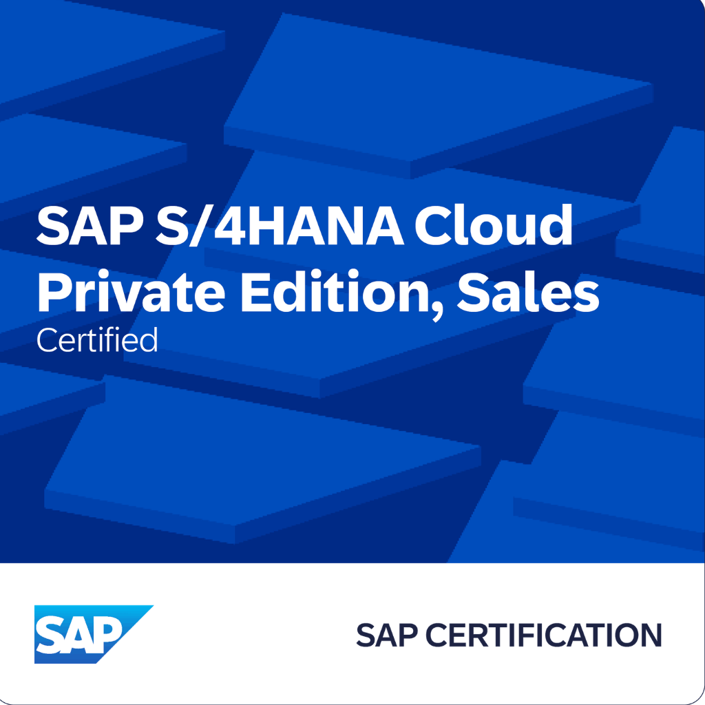 Certification S/4HANA Private Edition Sales